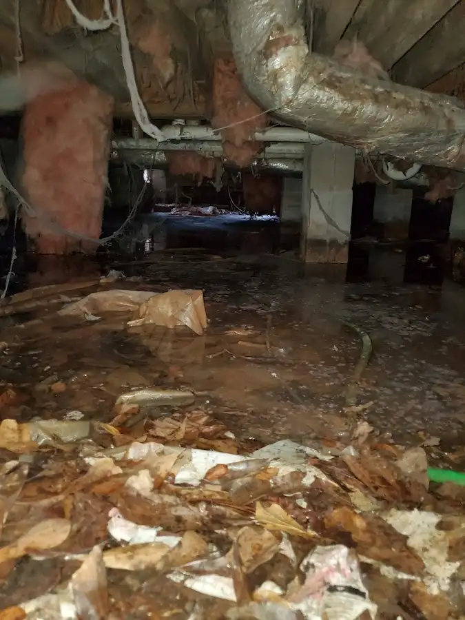 Crawl space flood assessment for Commercial Water Damage Restoration in Highlands Ranch